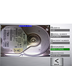 ironclad hard drive destruction verification screenshot